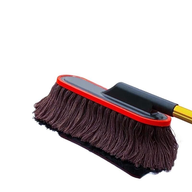 Car Wash Mop Car Wax Brush Retractable Dust Duster Car Cleaning Artifact Wax Trailer Brush Car Cleaning Mop