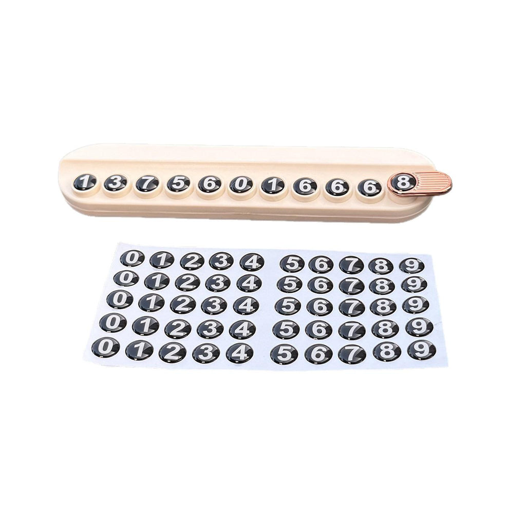 Rotating Xiaoxin Moving License Plate Car Temporary Parking Number Plate Car Moving Phone Car Creative Decoration Cute