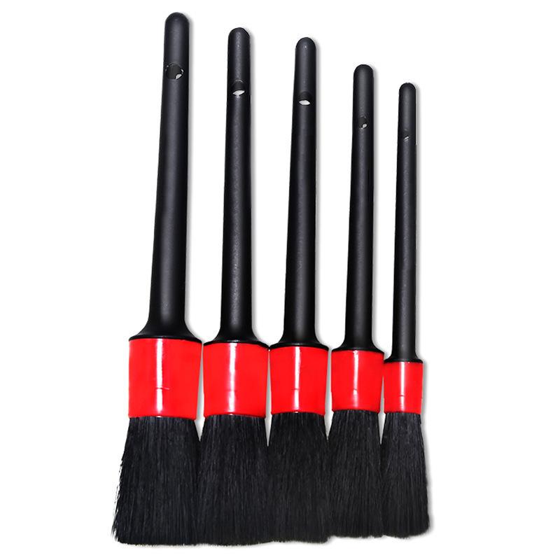 Car Interior Detail Brush Wheel Hub Brush Cleaning Tool Car Wash Brush Soft Fur Car Air Conditioning Air Outlet Cleaning Brush