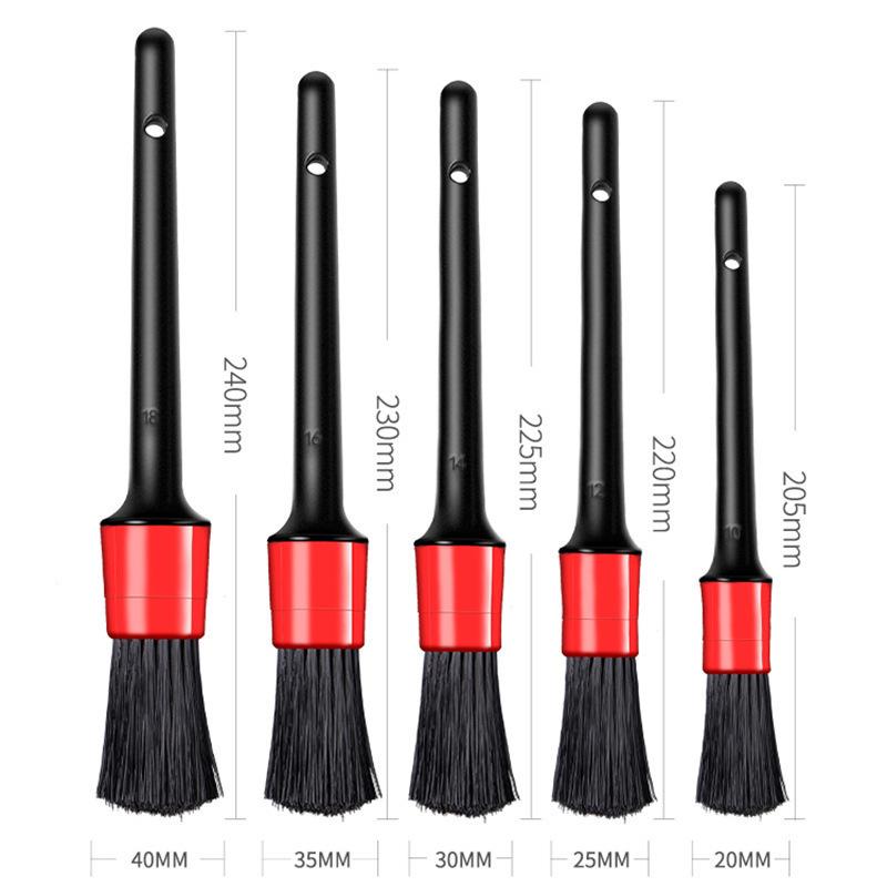 Car Interior Detail Brush Wheel Hub Brush Cleaning Tool Car Wash Brush Soft Fur Car Air Conditioning Air Outlet Cleaning Brush
