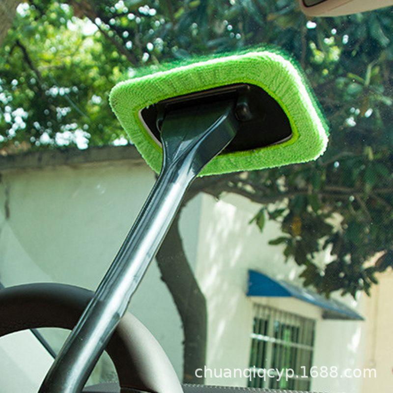 Car Front Windshield Glass Cleaning Brush Car Dust Remover Demisting Car Window Scraper Home Car Dual-Use Multifunctional Cleaning Brush