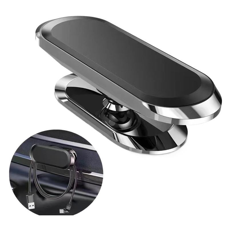 Car Mobile Phone Holder Car Navigation Instrument Panel Paste Magnetic Suction F16 Metal Mobile Phone Holder Factory Direct Supply
