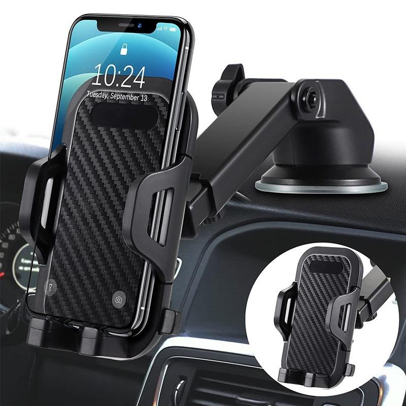 Car Mobile Phone Bracket Suction Cup Instrument Panel Air Outlet Navigation Fixed Universal Telescopic Popular Mobile Phone Bracket