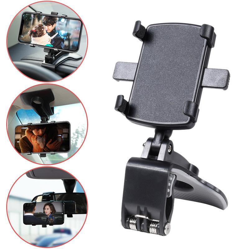 Cross-Border Car Mobile Phone Bracket Car Multi-Function Rotating Car Dashboard Rearview Mirror Navigation Bracket Wholesale