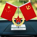 Car Flag Decoration Five-Pointed Star Red Flag Small Car Center Console Decoration Men's Car Perfume Seat Party Flag Wholesale