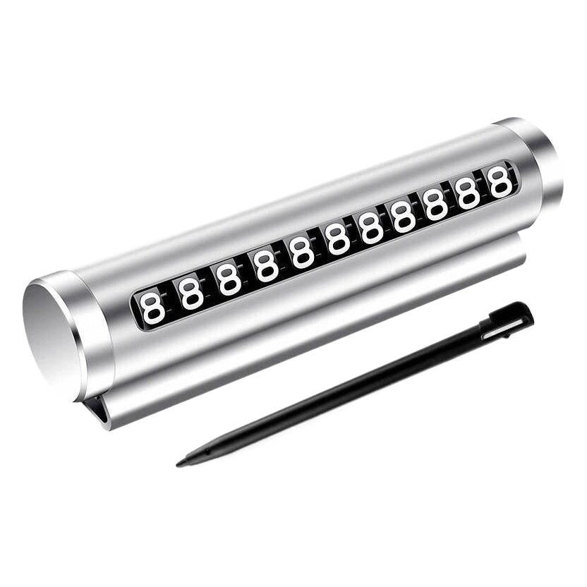 Cross-Border Car Car Parking Phone Moving License Plate Metal Number Plate Hidden Temporary Parking