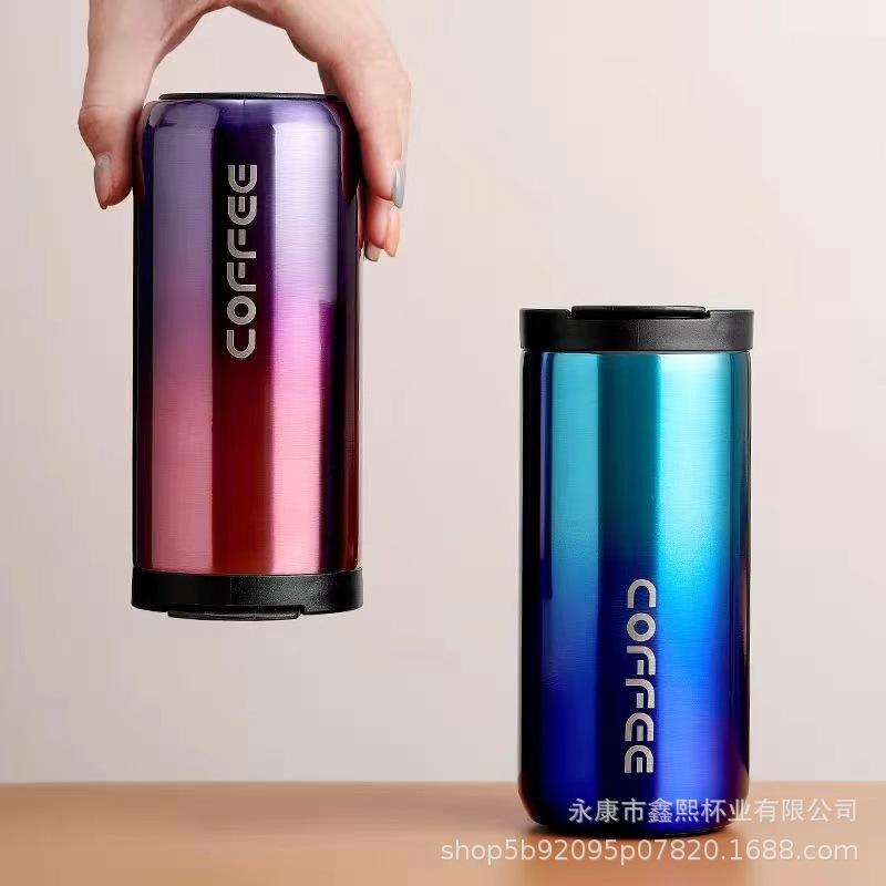 New 304 Stainless Steel Coffee Cup Office Vacuum Cup Portable Creative Cup Car Water Cup Gift Cup