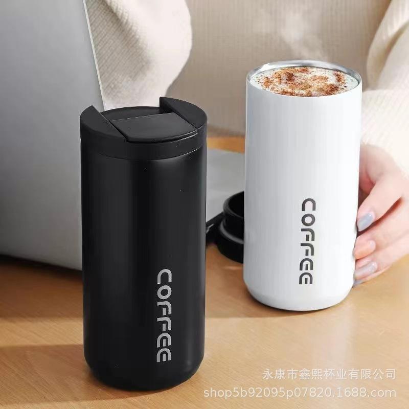 New 304 Stainless Steel Coffee Cup Office Vacuum Cup Portable Creative Cup Car Water Cup Gift Cup