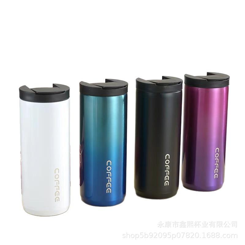 New 304 Stainless Steel Coffee Cup Office Vacuum Cup Portable Creative Cup Car Water Cup Gift Cup