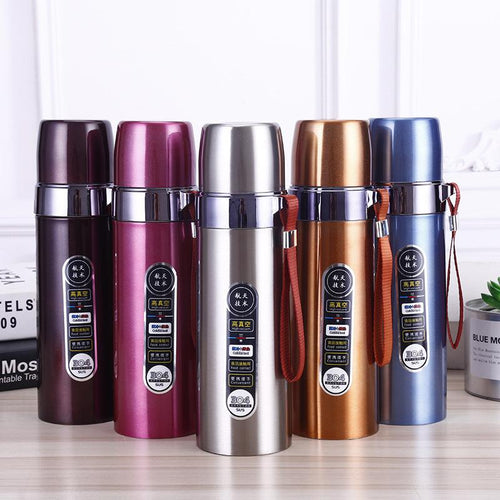 304 Stainless Steel Cup Vacuum Iron Nail Bullet Vacuum Cup Advertising Lettering Logo Gift Cup Advertising Gift