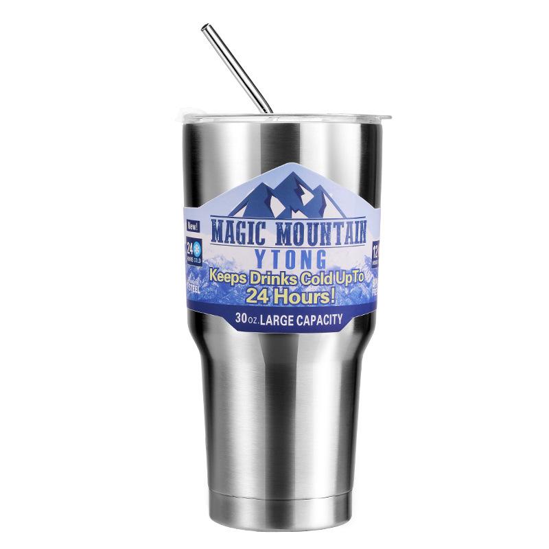 Ice Cream Cup 304 Stainless Steel Large Capacity Water Cup Ice Cup Student Cold Cup Portable Car Coffee Cup Wholesale