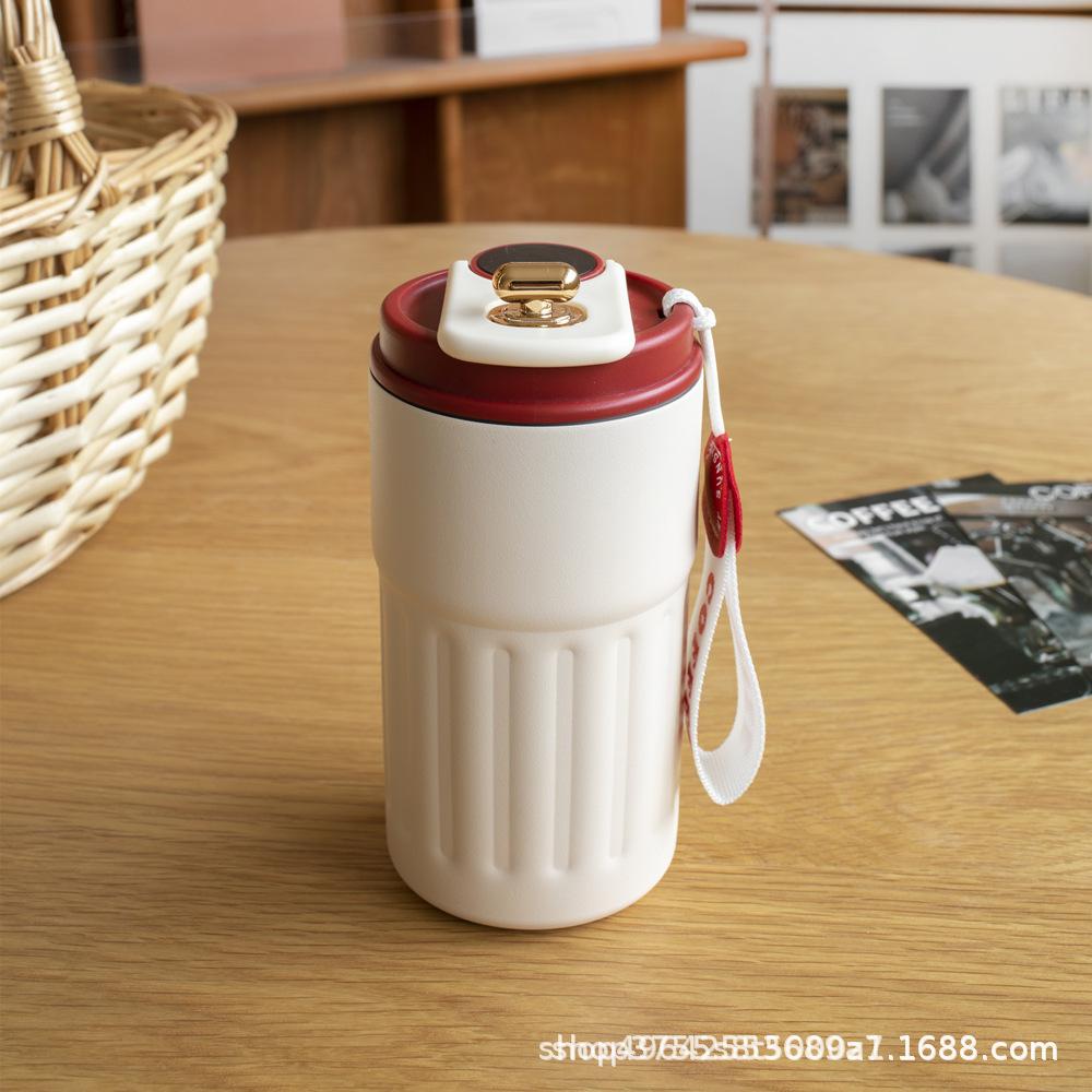 Intelligent Temperature Measuring Vacuum Cup High-Looking 304 Stainless Steel Coffee Cup Portable Car Portable Gift Cup Wholesale