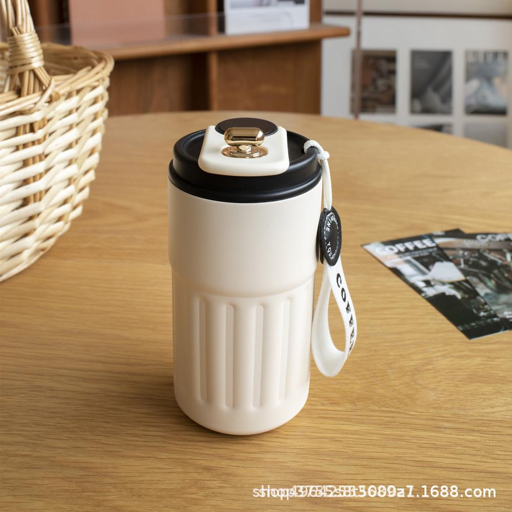Intelligent Temperature Measuring Vacuum Cup High-Looking 304 Stainless Steel Coffee Cup Portable Car Portable Gift Cup Wholesale