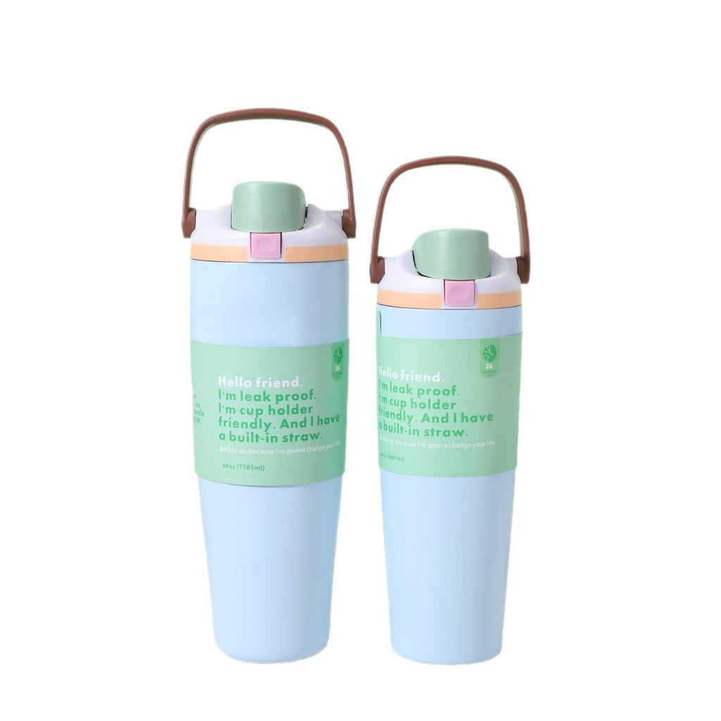 30oz40oz Ice Cream Cup Stainless Steel Vacuum Cup Car Cooling Cup Large Capacity Portable Car Cup Foreign Trade Customization