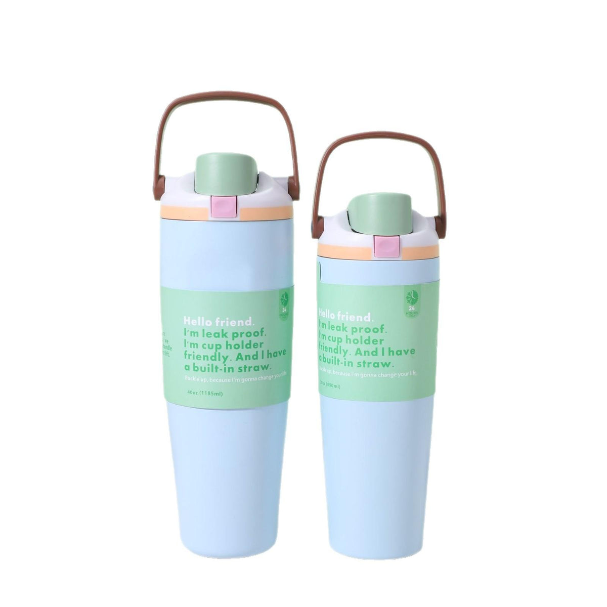30oz40oz Ice Cream Cup Stainless Steel Vacuum Cup Car Cooling Cup Large Capacity Portable Car Cup Foreign Trade Customization
