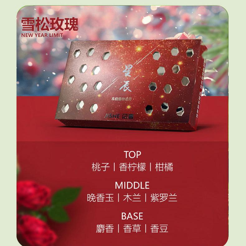 Tiktok Hot Starry Sky Aromatherapy Car Paste Balm Creative Car Solid Perfume Car Deodorant Deodorant
