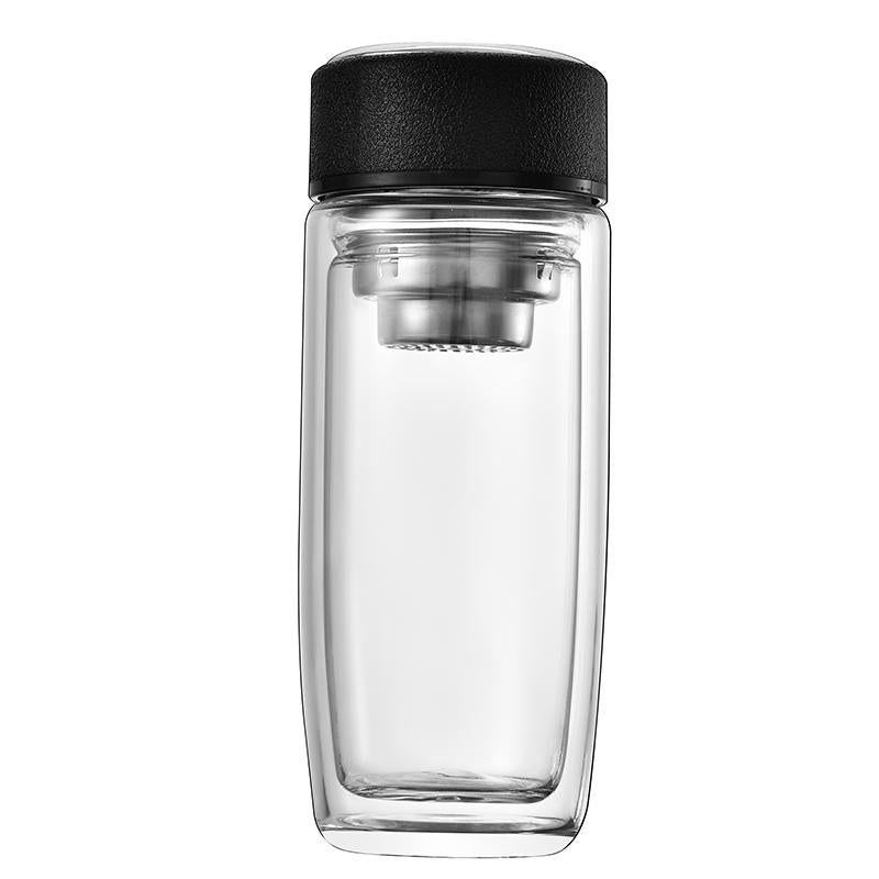 Double-Layer Borosilicate Glass Tea Separation Goose Egg Cup Men's and Women's Business Tea Cup Insulated Car Drinking Cup