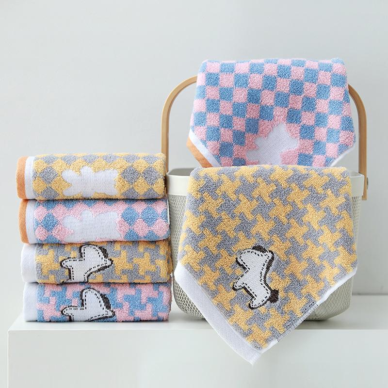 Cotton Square Towel Wholesale Thickened Hanging Face Washing and Hand Wiping Cute Small Towel One-Piece Delivery Gao Yang Cotton Square Towel
