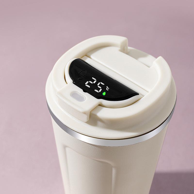 Cross-Border Smart Concave-Convex Cup 304 Stainless Steel Vacuum Cup Car Cup Portable Second Generation Coffee Cup
