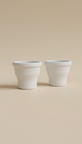 Travel Folding Cup Soft White