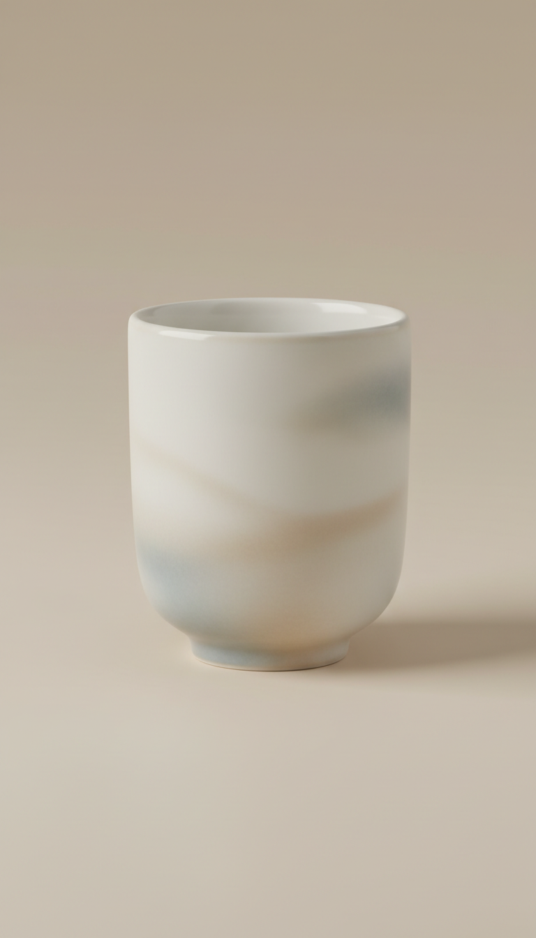 Porcelain Mist Mouthwash Cup