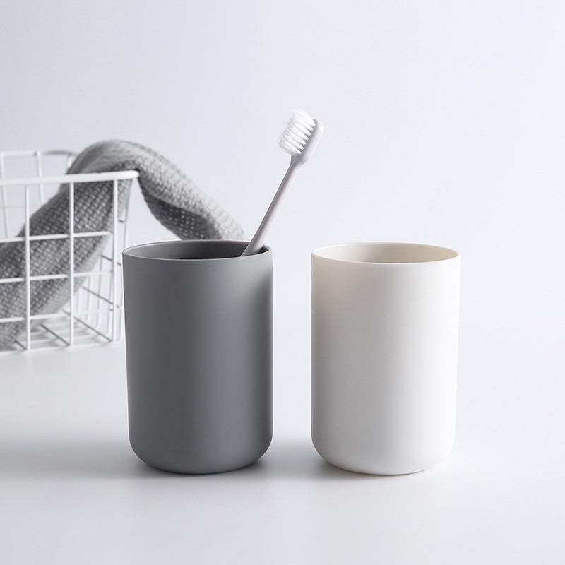 Japanese Style Mouthwash Cup Toilet Toothbrush Cup Simple Elegant Couple Tooth Cup Factory Direct Sale Wholesale Plastic Wash Cup