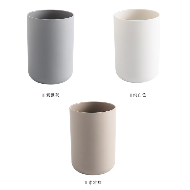 Japanese Style Mouthwash Cup Toilet Toothbrush Cup Simple Elegant Couple Tooth Cup Factory Direct Sale Wholesale Plastic Wash Cup