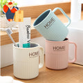 Two-Tone Handled Tooth Cup for Household Use – Simple Brushing and Rinsing Cup