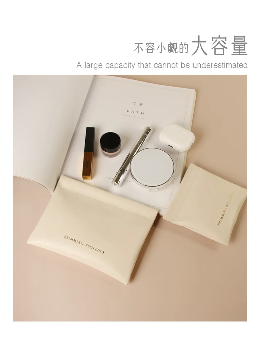 Data Cable Storage Bag Automatic Closed Portable Headset Charger Charging Treasure Cosmetic Sample Mini Bag