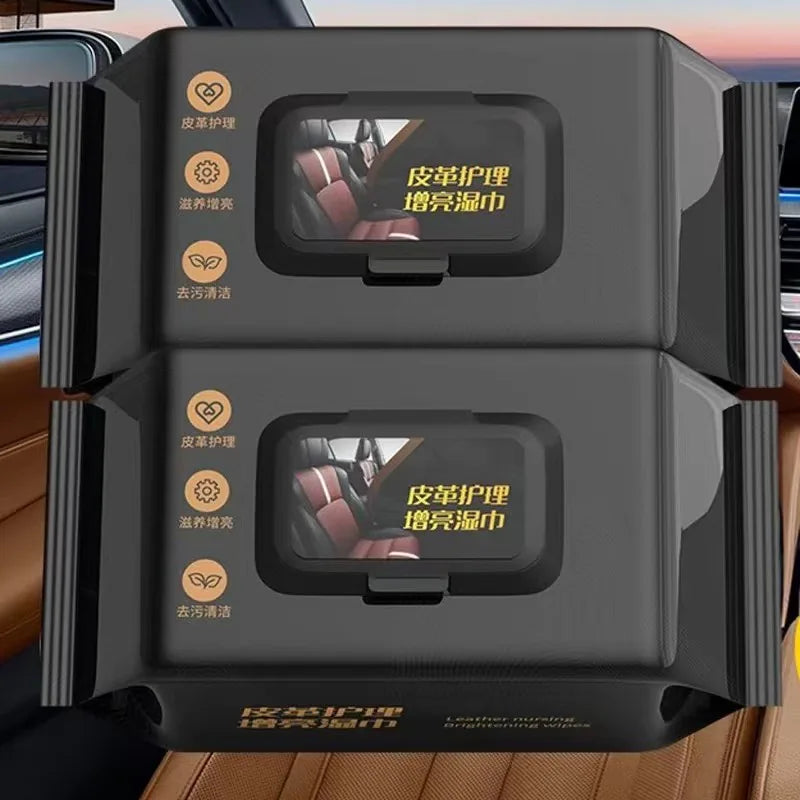 Leather Care Cleaning Wipes Car Interior Car Table Board Special Decontamination Coating Car Cleaning Artifact Brightening Car