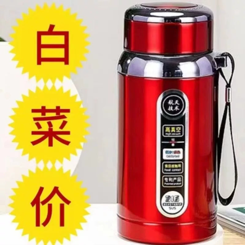 Large Capacity 316 Grade Stainless Steel Insulated Water Cup Men and Women Portable Outdoor Sports Water Cup Chunky Vacuum Cup