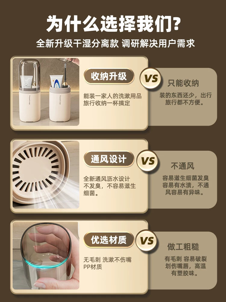 Travel Mouthwash Cup Toothbrush Cup Toothbrush Cup Toothbrush Cup Toothbrush Cup Set Portable Household Wash Toothpaste Toothbrush Box