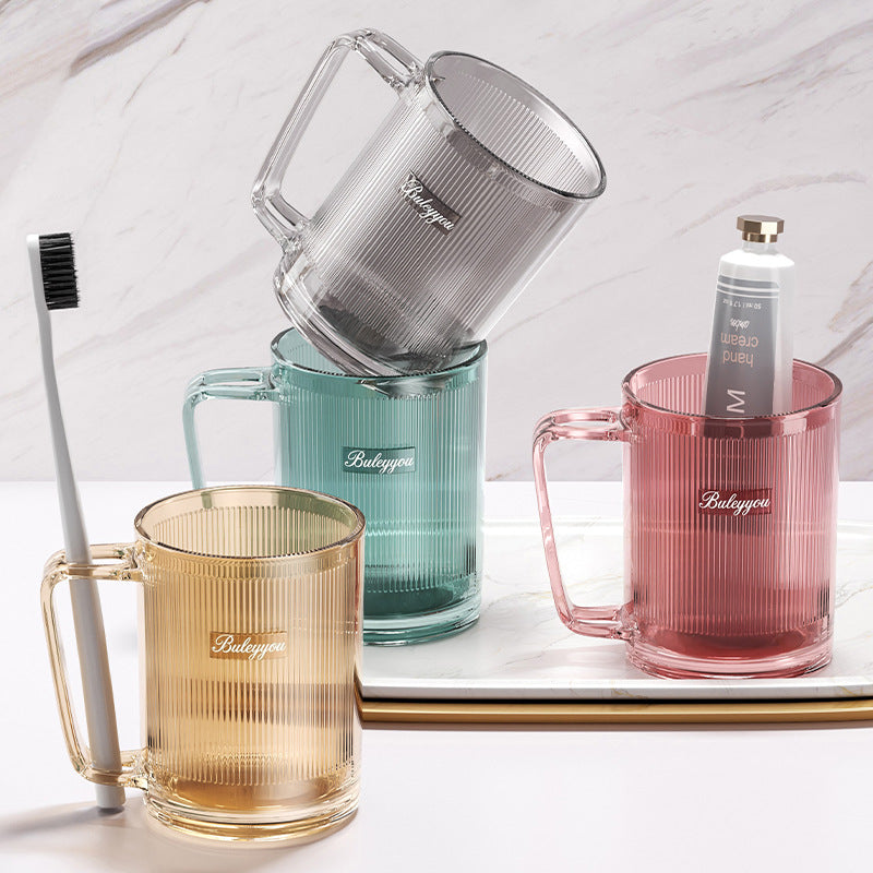 Mouthwash Cup for Washing and Brushing, Drop-Resistant Cup for Children, Couples and Household Use, Portable Student Dormitory Essential, Light Luxury