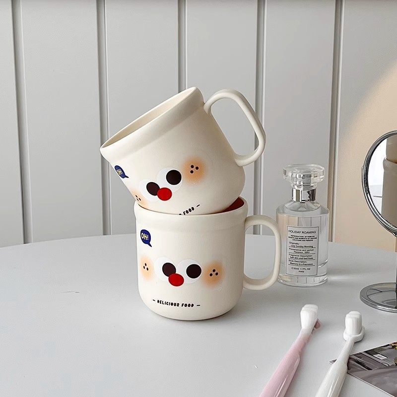 Adorable Mouthwash Cup Stylish Children's Household Toothbrush Cup Wash Cup for Students Thickened Portable Couple Toothbrush Cup
