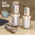 Portable Transparent Travel Wash Cup for Children and Couples, Toothbrush, Toothpaste and Mouthwash Cup, Travel Tooth Cup