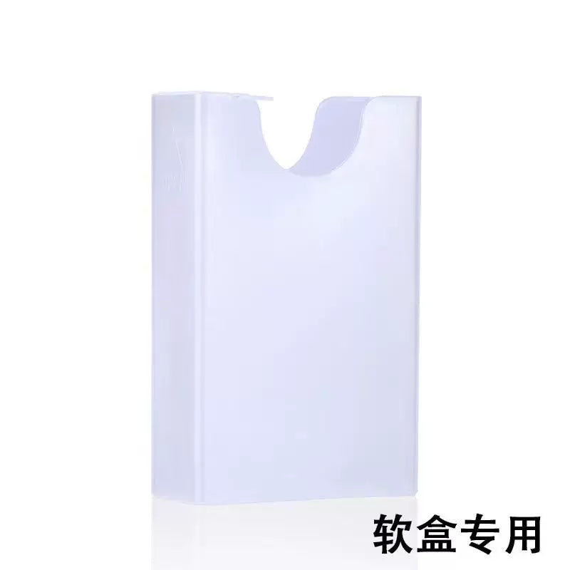 Transparent Cigarette Case Cover Portable Thickened Anti-Pressure 20 PCs Soft and Hard Bag Sweat-Proof Flip Creative Cigarette Case Protective Cover
