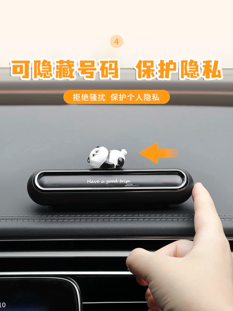 Car Moving Phone Plate Temporary Parking Number Plate Car Cute Hidden Phone Moving License Plate Car Decoration