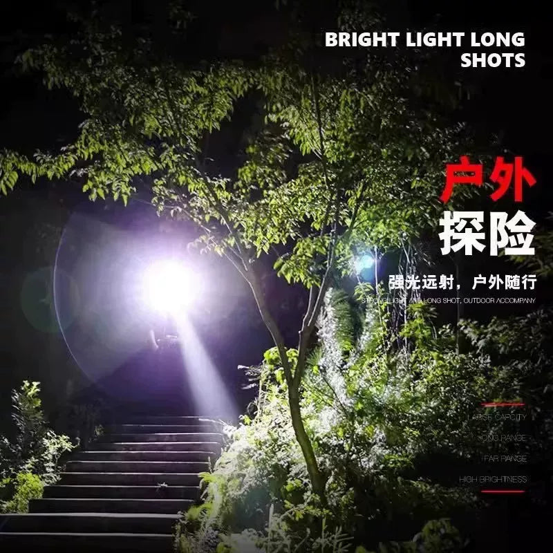 Flashlight Rechargeable Small Portable Super Bright Outdoor Durable Household Long Shot Super Long Endurance Mini Lamp