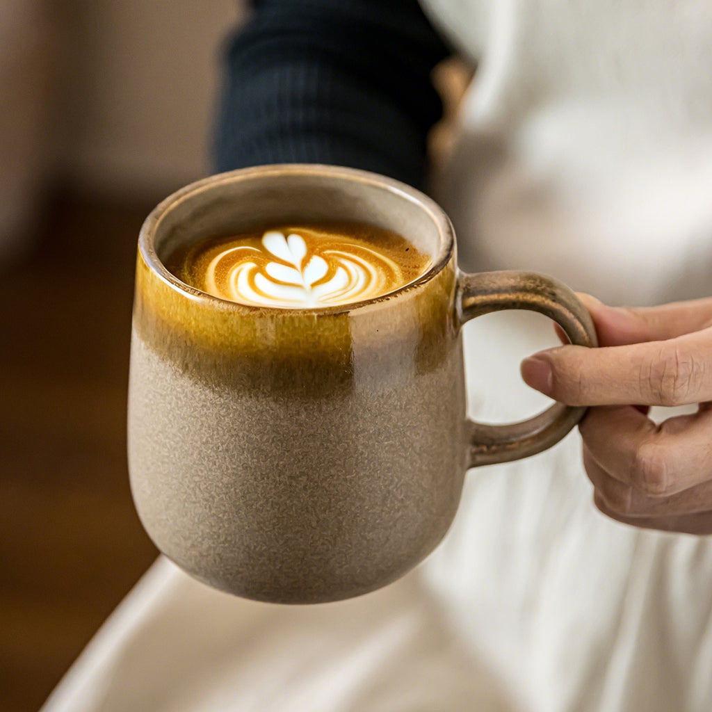 2026 New Large Capacity Vintage Ceramic Coffee Mug for Home & Office, Wholesale Water Cup and Tea Cup