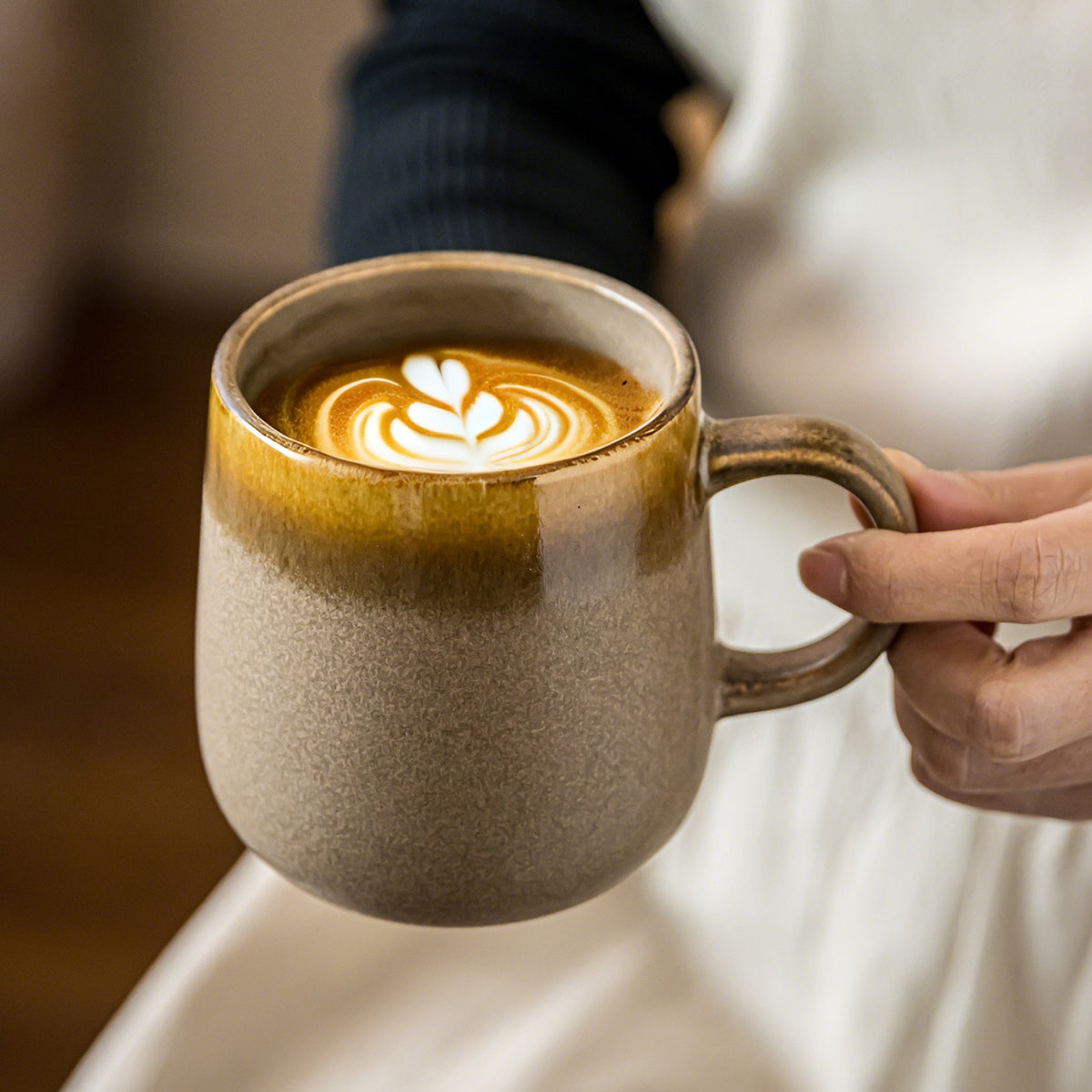 2026 New Large Capacity Vintage Ceramic Coffee Mug for Home & Office, Wholesale Water Cup and Tea Cup