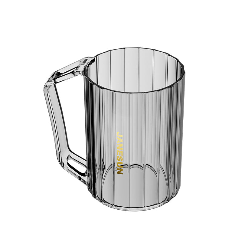 Home Mouth Rinse Cup for Students, Dorm Rooms and Couples, Bathroom Toothbrush Tumbler, Clear Drop-Resistant Travel Tooth Cup