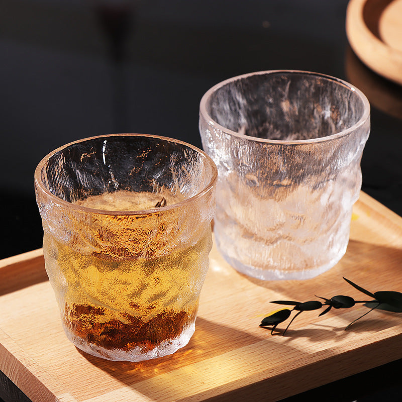 Free Delivery Glacier Glass Drinking Cup for Office and Home, Stylish Juice, Coffee, Whiskey and Wine Glass, Customizable