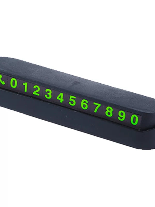 Temporary Parking Phone Number Plate Car Moving License Plate Parking Number Plate Magnetic Luminous Car Phone Plate