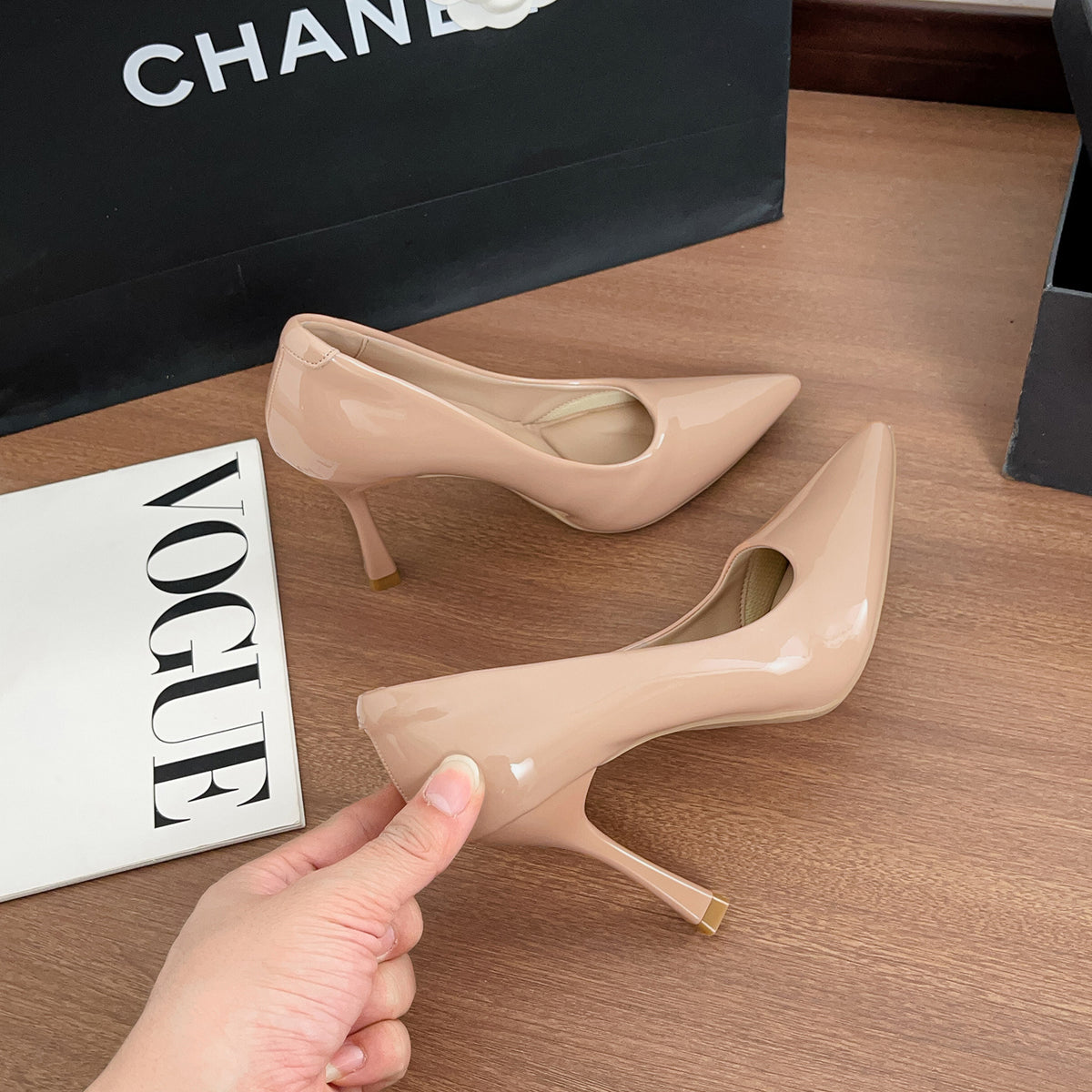 Sports High-Heeled Shoes Women's Long-Time Wear Not Tired Feet 2026 Spring and Autumn Elegant Pointed Stiletto Heel Work Shoes