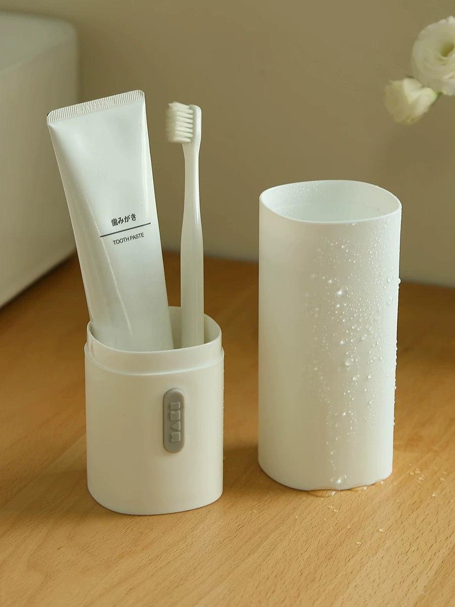 Travel Essential Supplies Travel Artifact Tooth Cup Travel Wash Cup Set Tooth Brush Cup Travel Good Items List