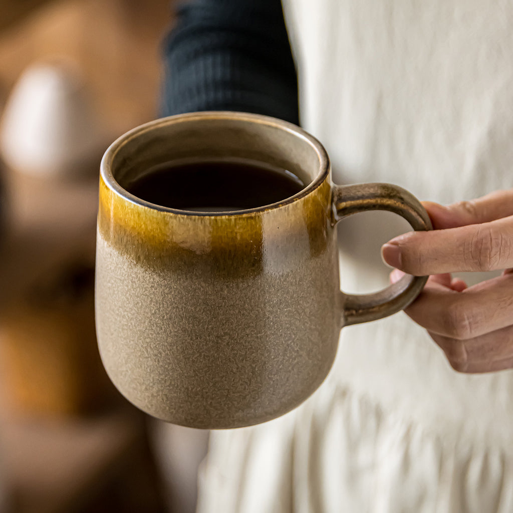 2026 New Large Capacity Vintage Ceramic Coffee Mug for Home & Office, Wholesale Water Cup and Tea Cup