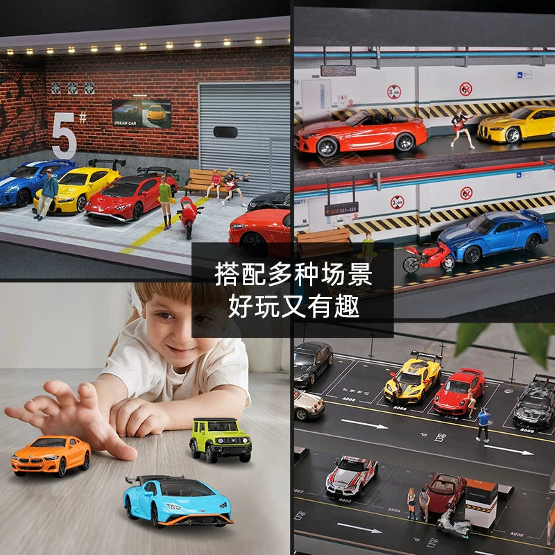 1:64 Caipo CCA Rambo Sports Car Model Alloy Small Proportion Car Shock Absorber Car Toy Boy Collection Ornaments