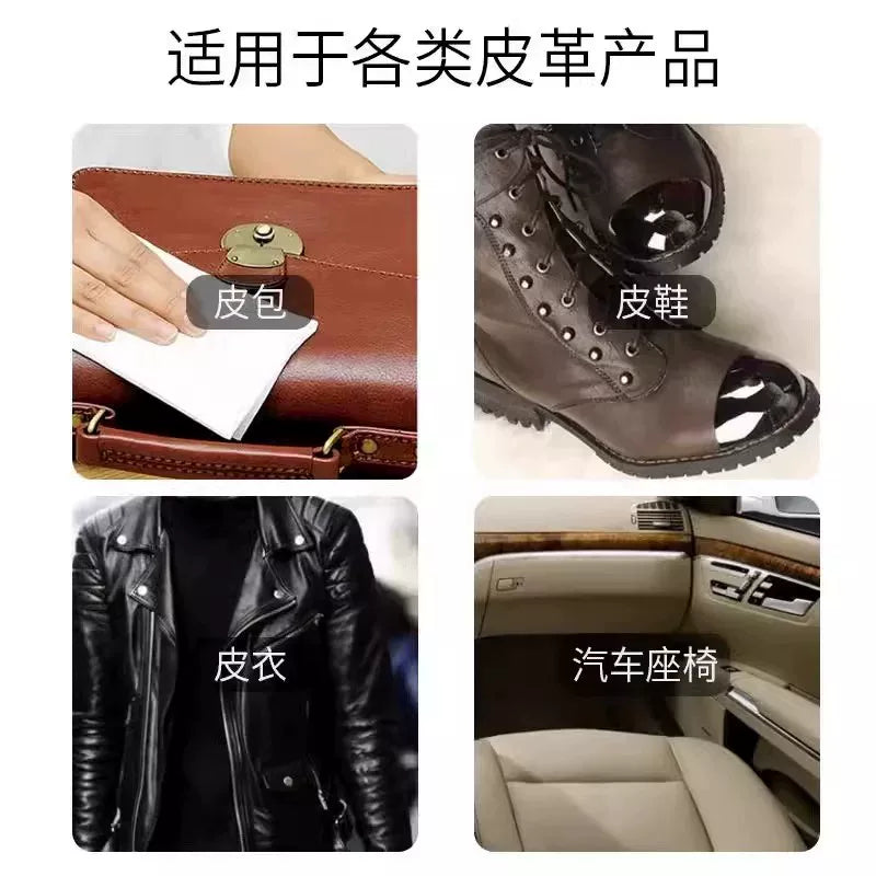 Car Interior Leather Care Cleaning Wet Tissue Car Wipes Car Washing Tools Leather Box Wiping Suitable