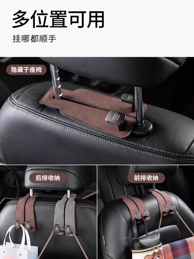 New Car Hook Suede Car Seat Back Car Interior Back Multifunctional Decorative Supplies