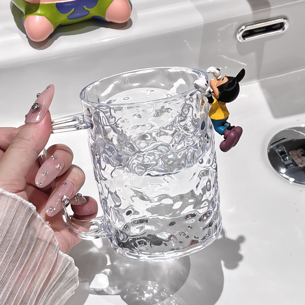 Glacier Pattern Mouthwash Cup - High-Aesthetic Universal Toothbrush Cup, Light Luxury High Transparency Creative Household Cup, Wholesale